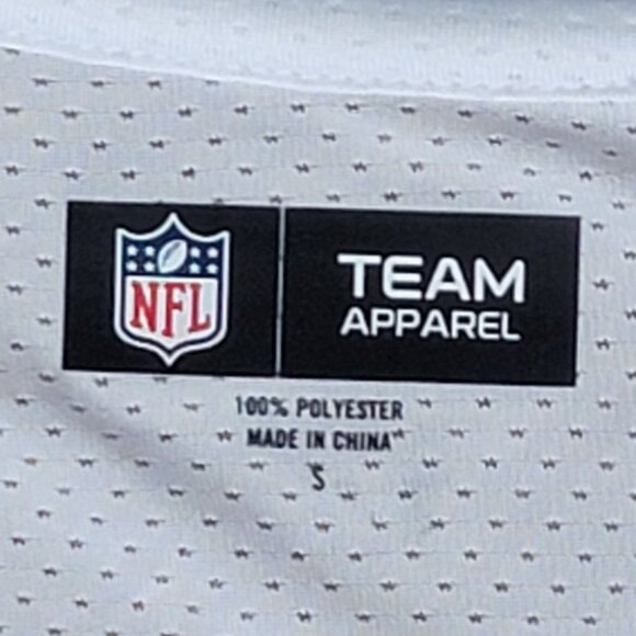 NWT Women's White Blue Criss-Cross NY Giants Football Mesh Tee - S - Picture 12 of 12